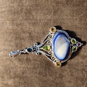 Drusy pendant